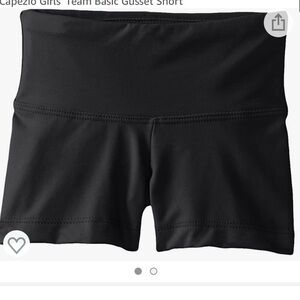 NWT size intermediate Capezio Girls' Team Basic Gusset Short